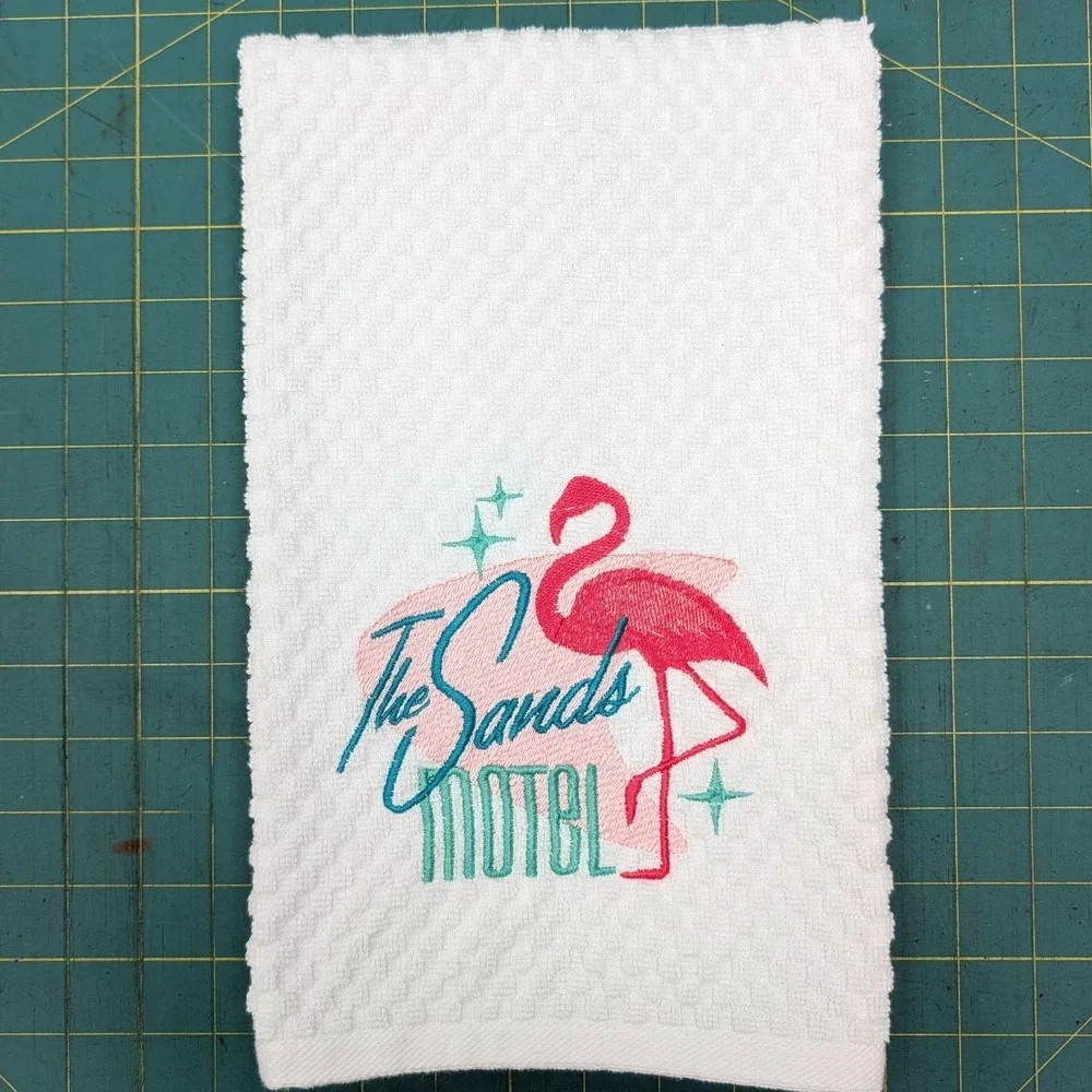 The Sands Hotel Retro Mid Century Modern Kitchen Bath Bar Towel Great Gift Idea!